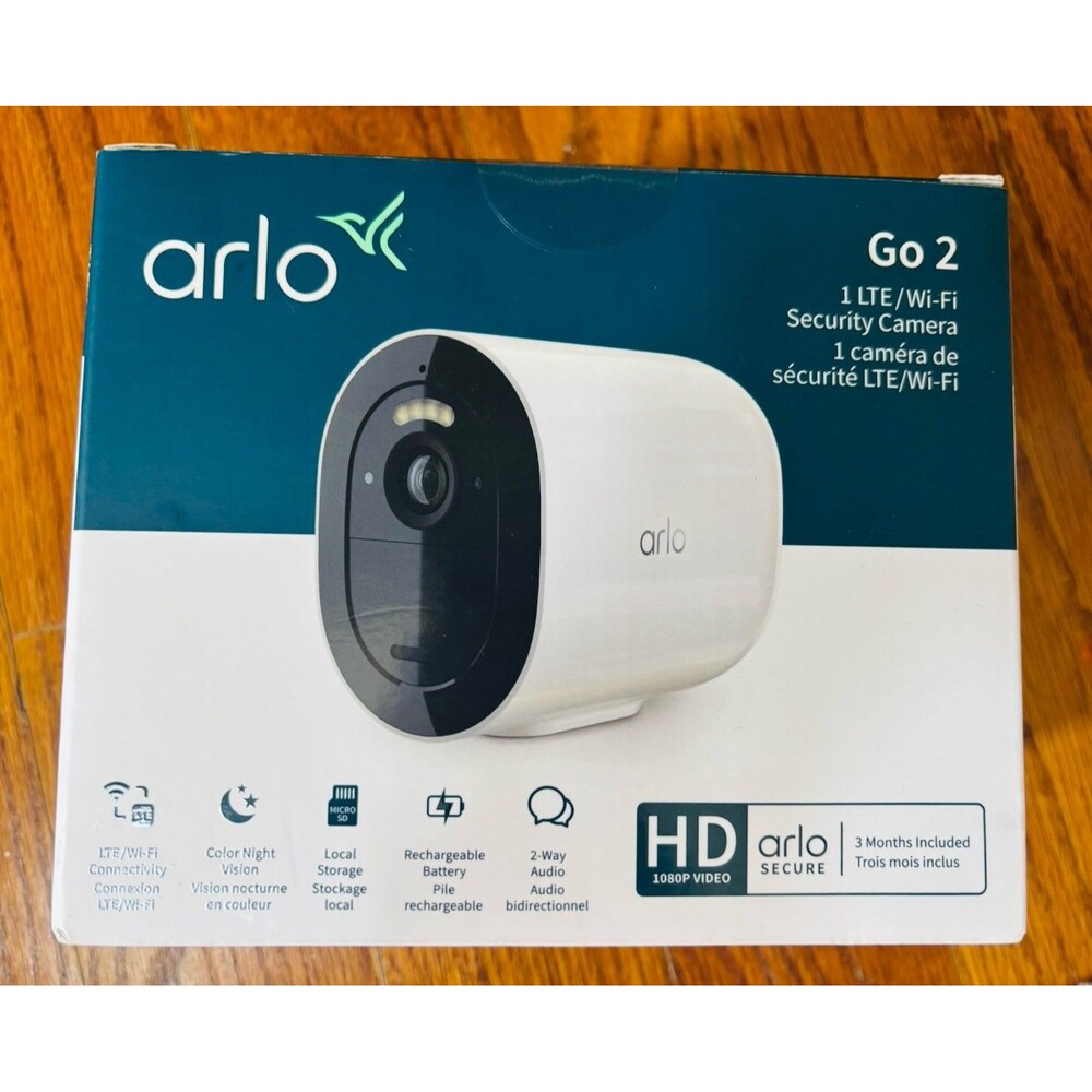 Arlo Go 2 LTE Wi-Fi Security Camera VML2030-100NAS HD Rechargeable New Sealed